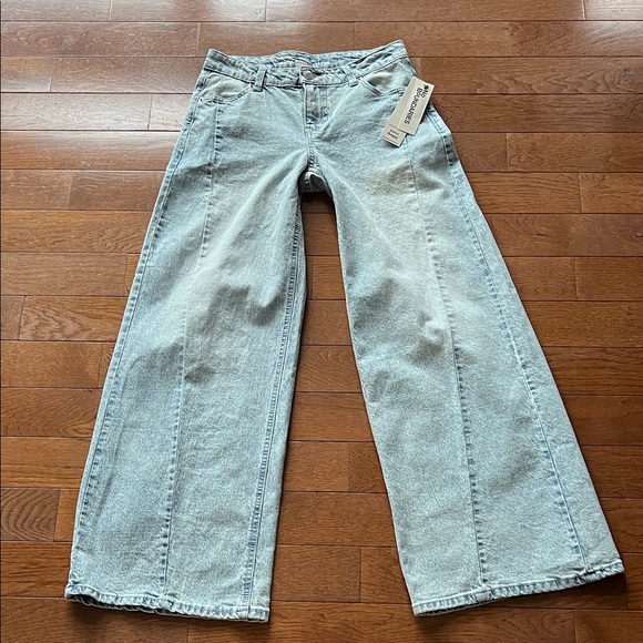 No Boundaries Denim - ❤️NO BOUNDARIES EXTRA BAGGY WIDE LEG JEAN-LIGHT ACID WASH-0-NWT❤️